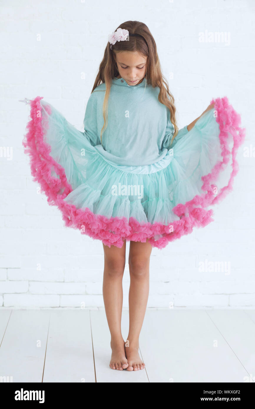 Young Girl Tutu Skirt, Ballet Princess Puffy Skirt, High Waist