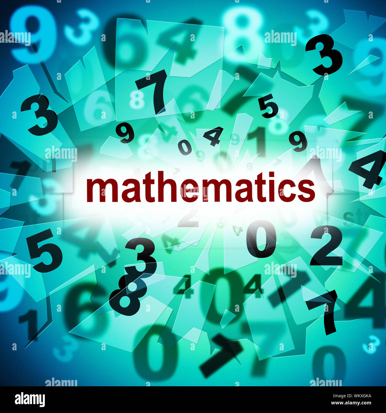 Counting Mathematics Meaning One Two Three And Number Educating Stock Photo Alamy
