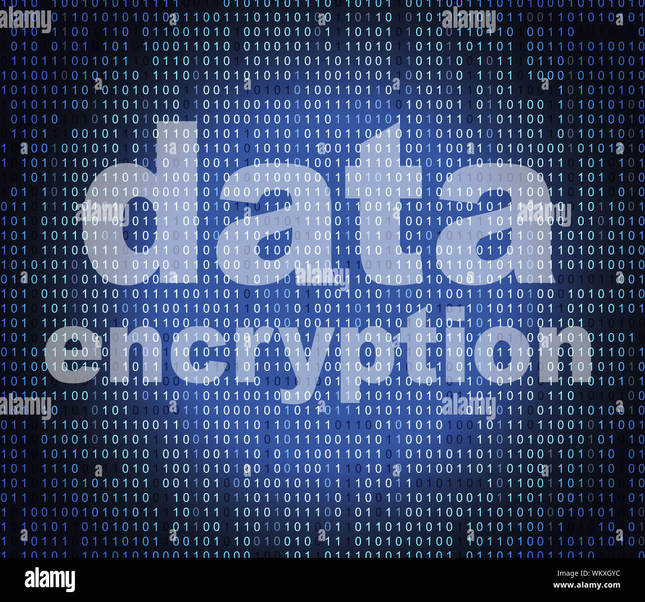 Data Encryption Showing Code Cipher And Fact Stock Photo Alamy