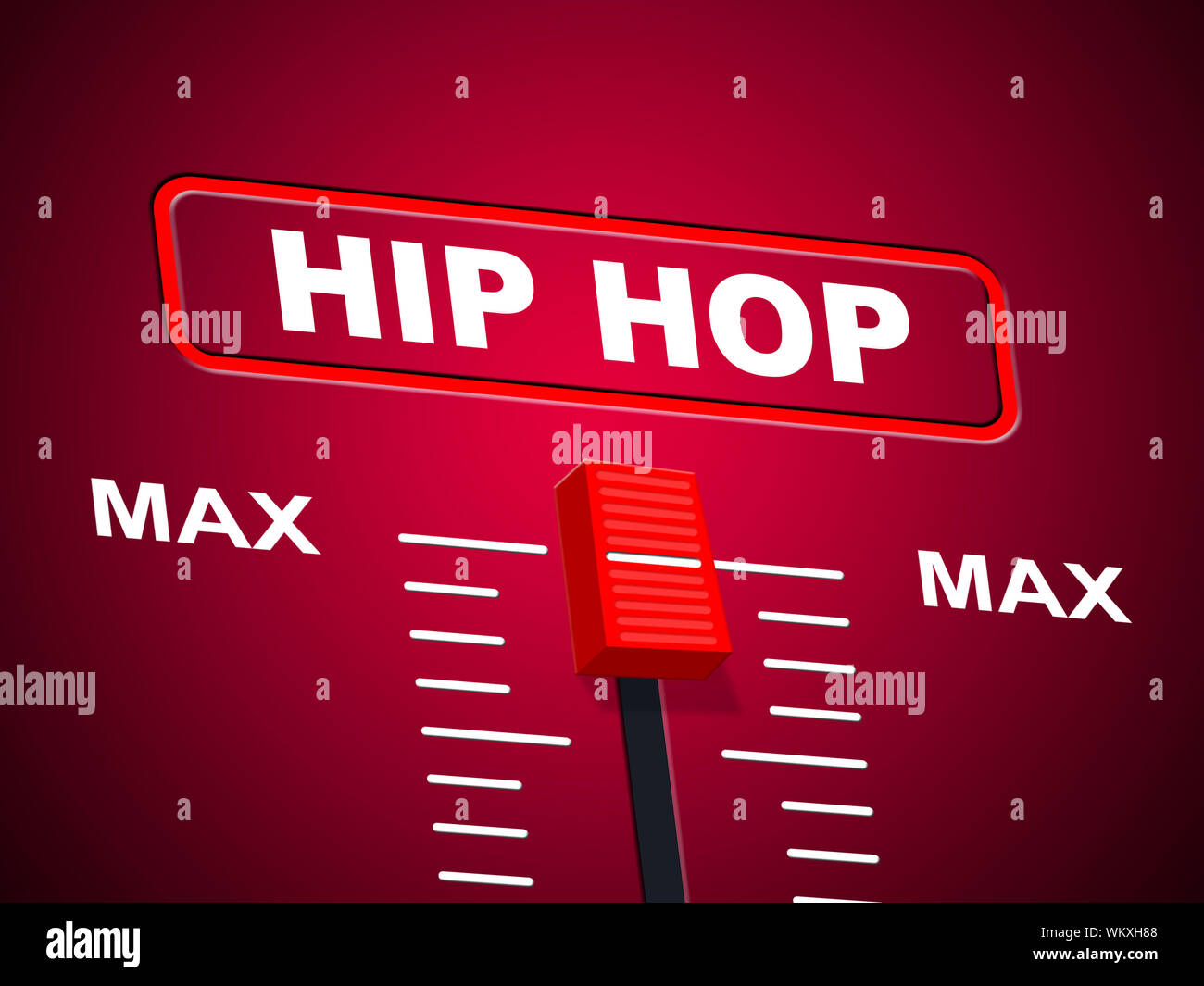 Hip Hop Music Indicating Sound Track And Equalizers Stock Photo Alamy