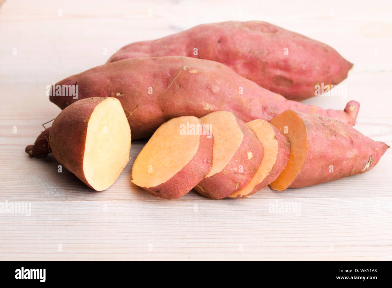 Fresh Organic Orange Sweet Potato Stock Photo Alamy