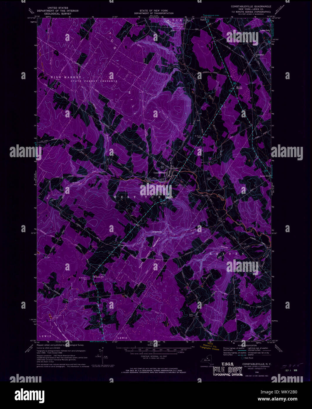 Constableville new york map hires stock photography and images Alamy