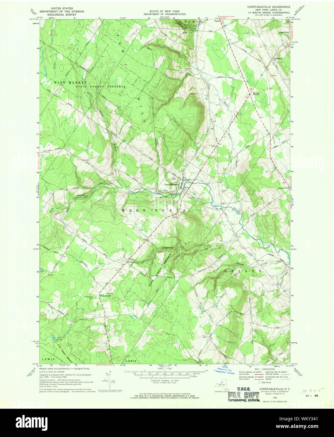Map of constableville hires stock photography and images Alamy