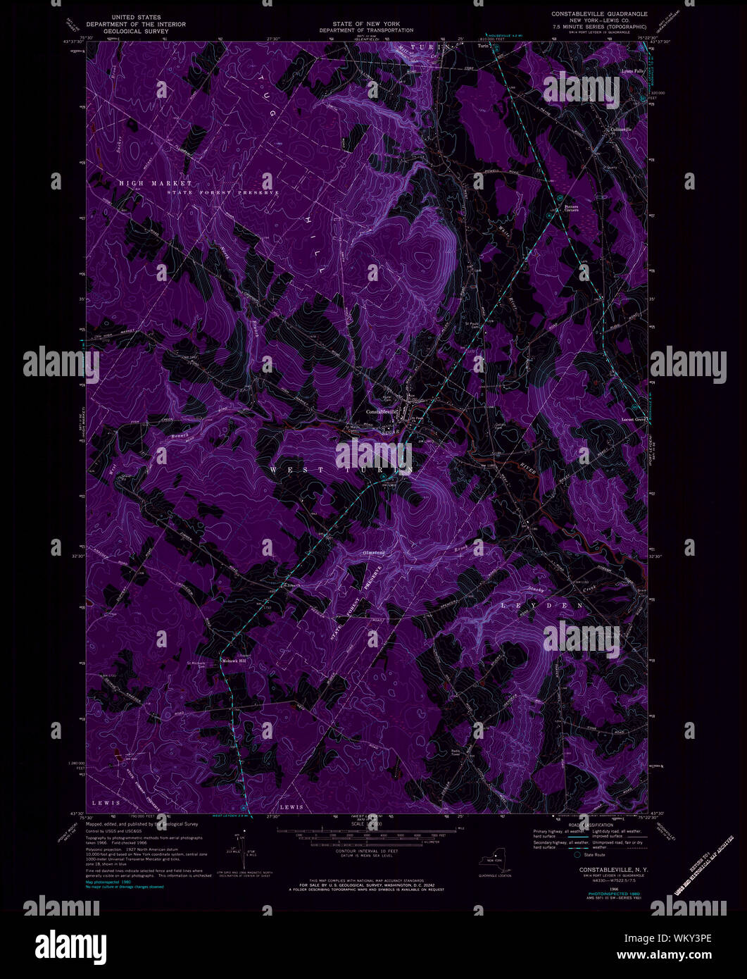 Map of constableville hires stock photography and images Alamy