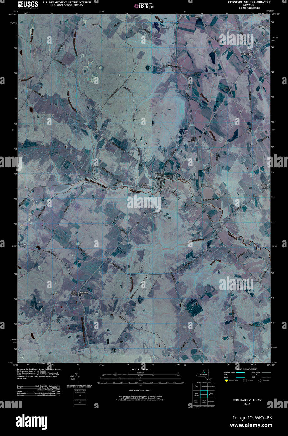 Map of constableville hires stock photography and images Alamy