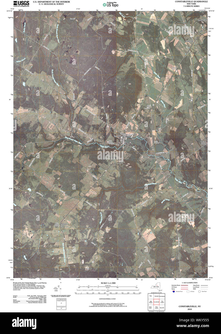 Map of constableville hires stock photography and images Alamy