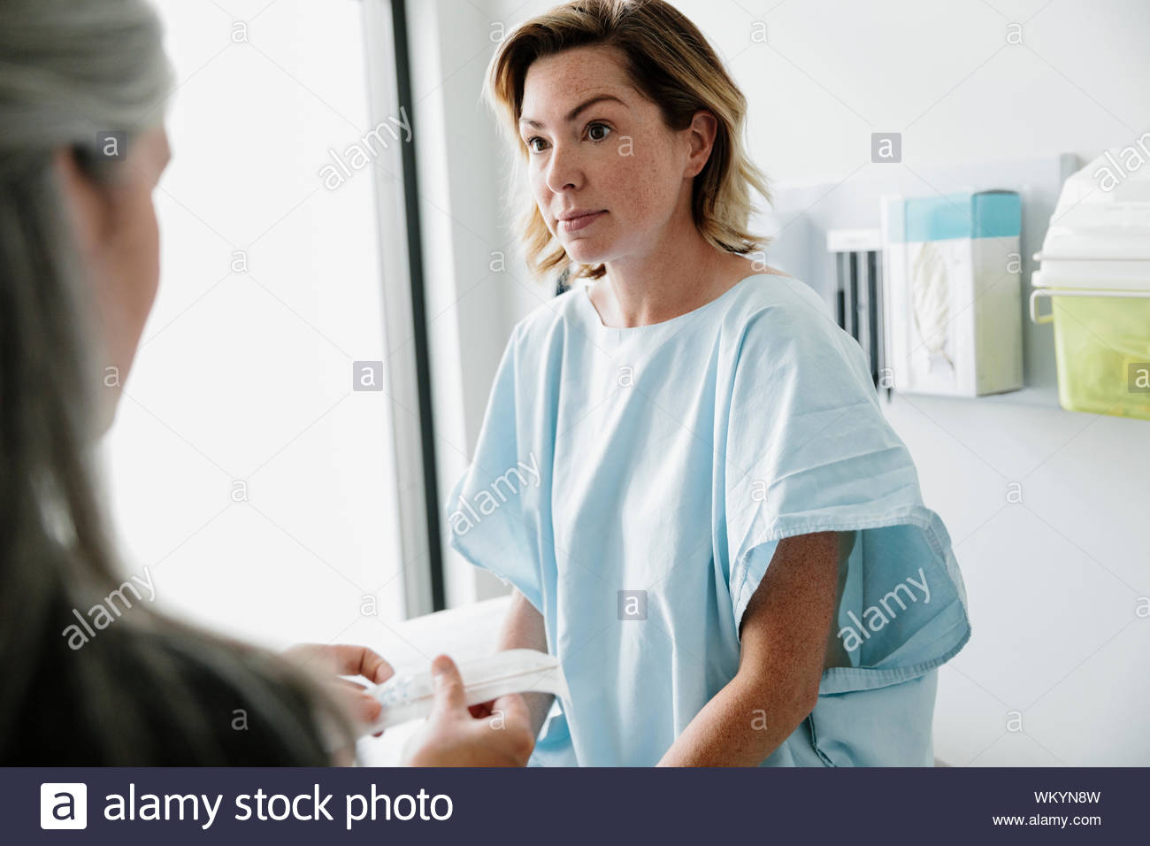 Hospital gown patient gown hi-res stock photography and images - Alamy