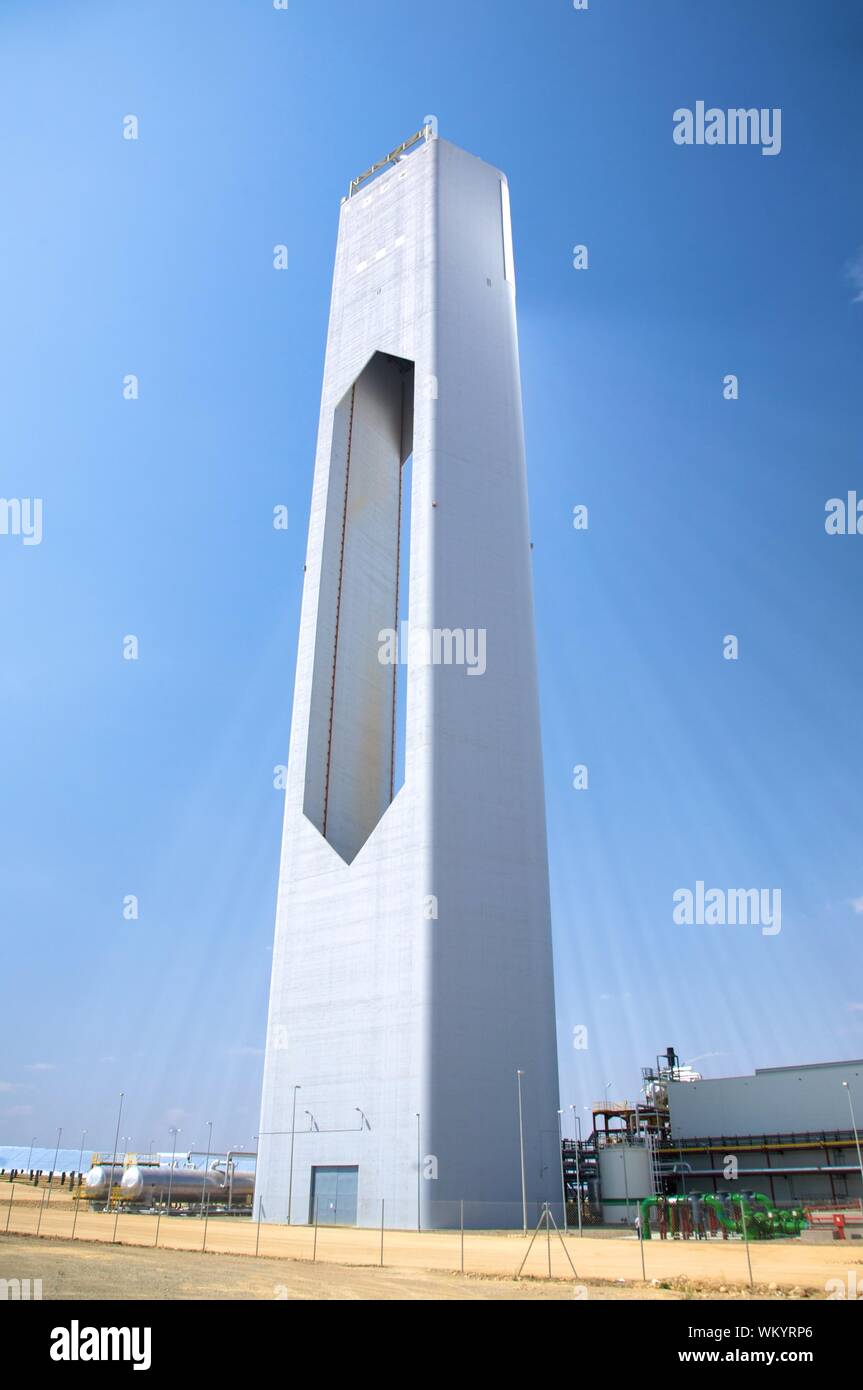 solar power station at sanlucar in seville spain Stock Photo - Alamy