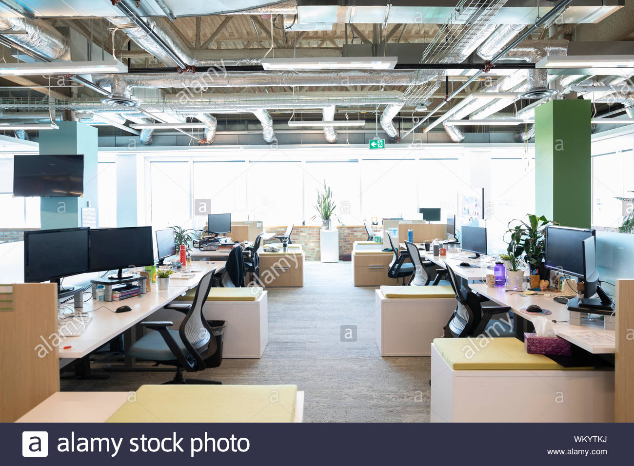 Open Plan Modern Office Interior Stock Photo 270446054 Alamy
