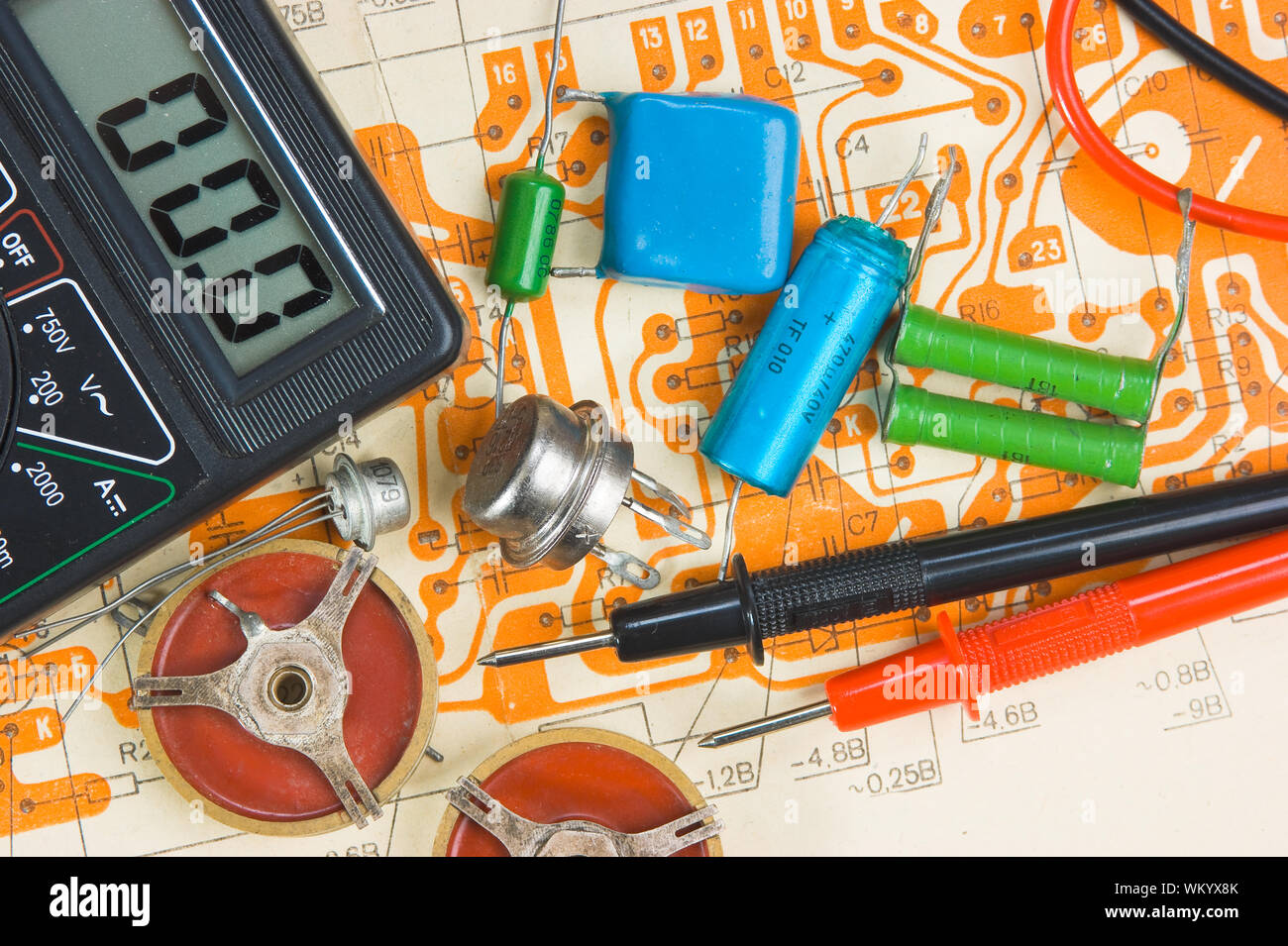 Laid out components hi-res stock photography and images - Alamy