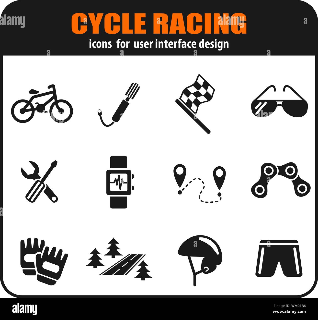 Cycle finish Stock Vector Images - Alamy