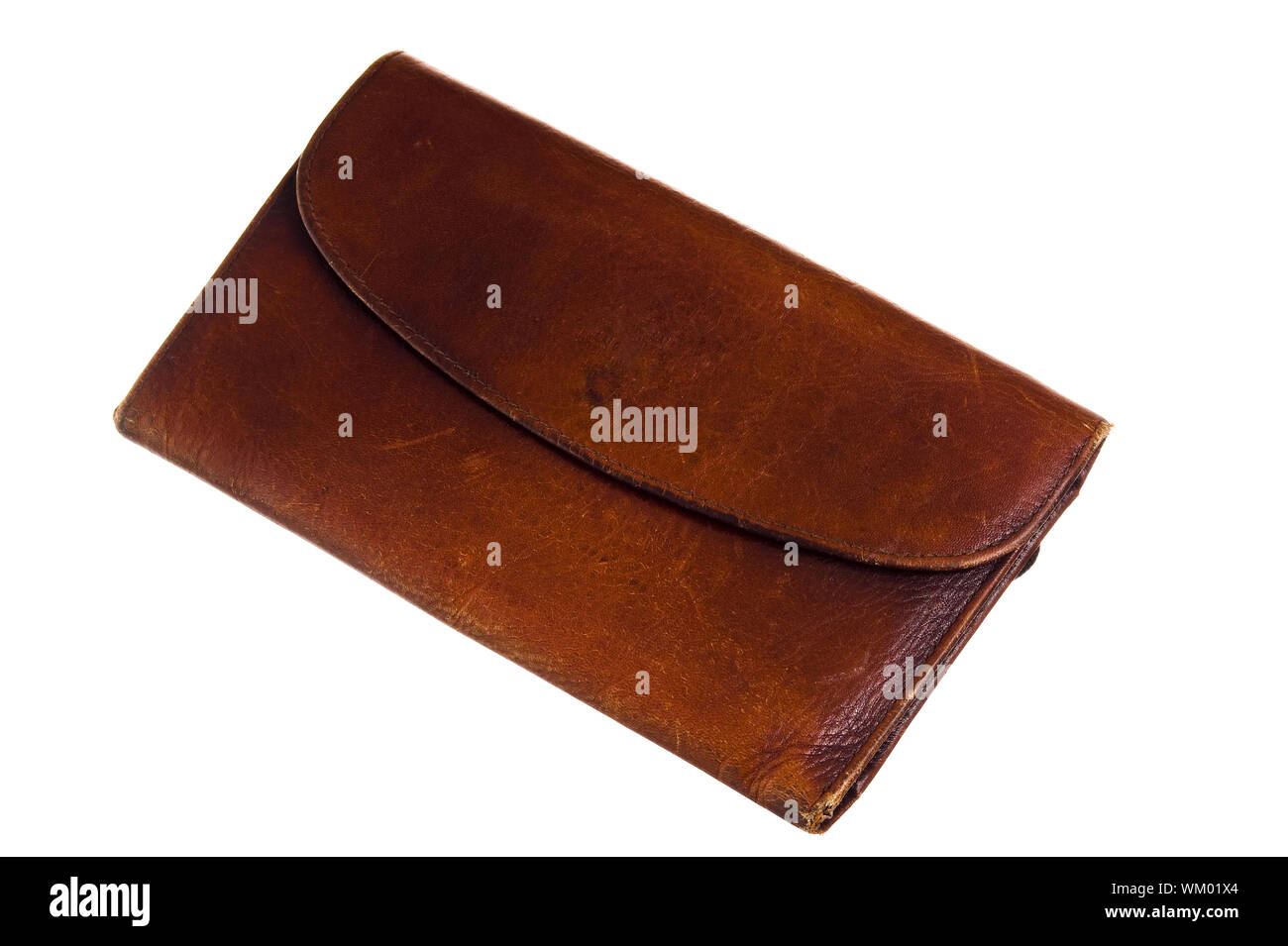 Leather purse isolated on a white background Stock Photo - Alamy