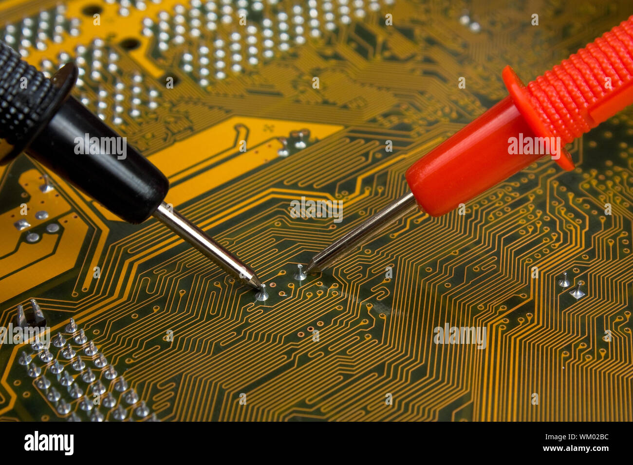 Radio components laid out on the electronic circuit Stock Photo - Alamy