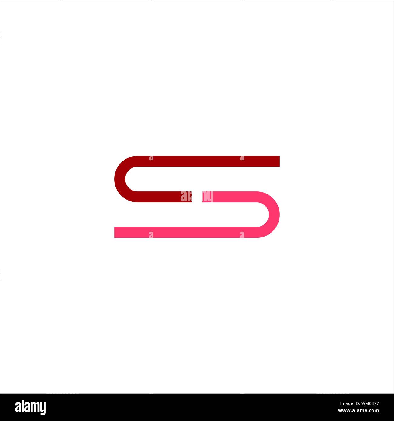 CS and SC creative initial based letter icon logo vector designs Stock Vector