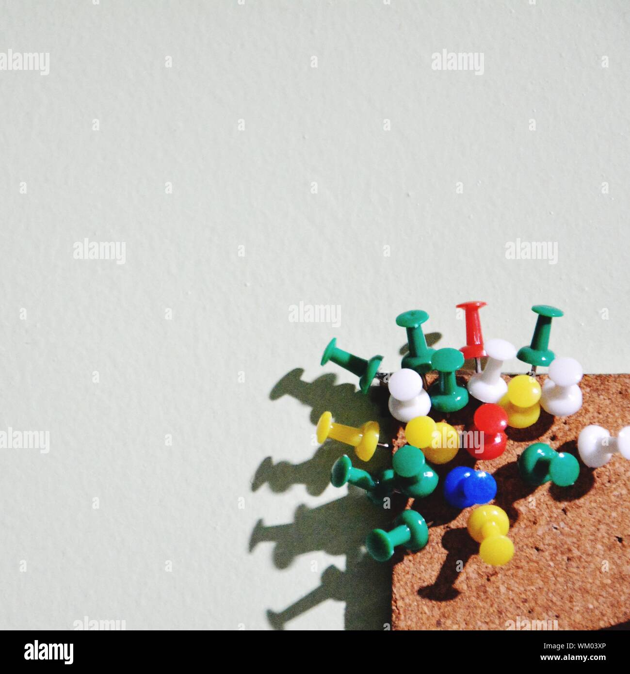 Pins In Bulletin Board Stock Photo Alamy