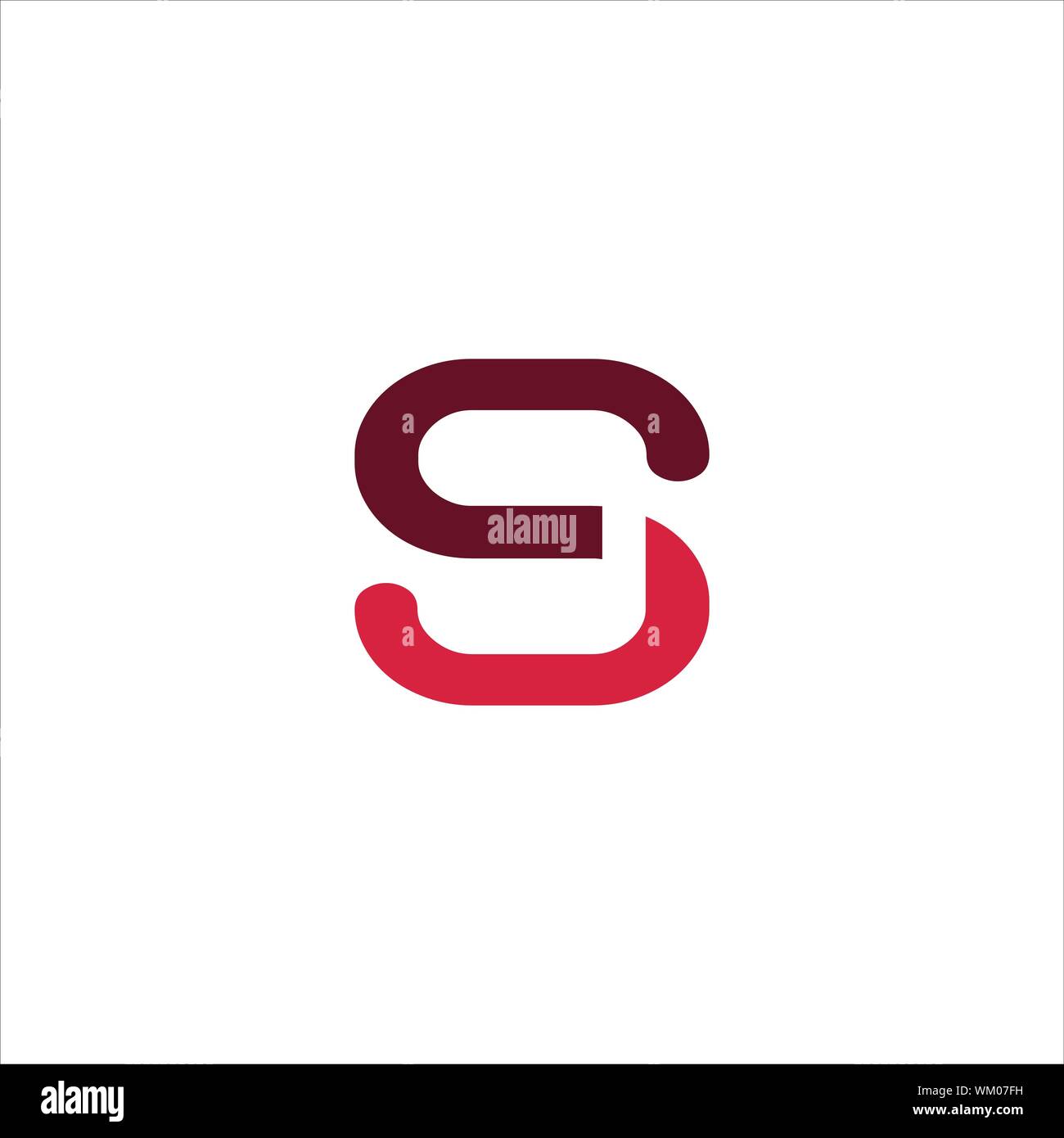 CS and SC creative initial based letter icon logo vector designs Stock Vector