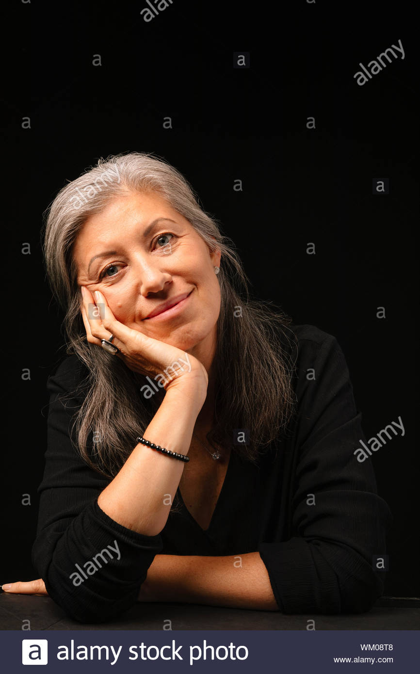 Woman head in hands hi-res stock photography and images - Alamy