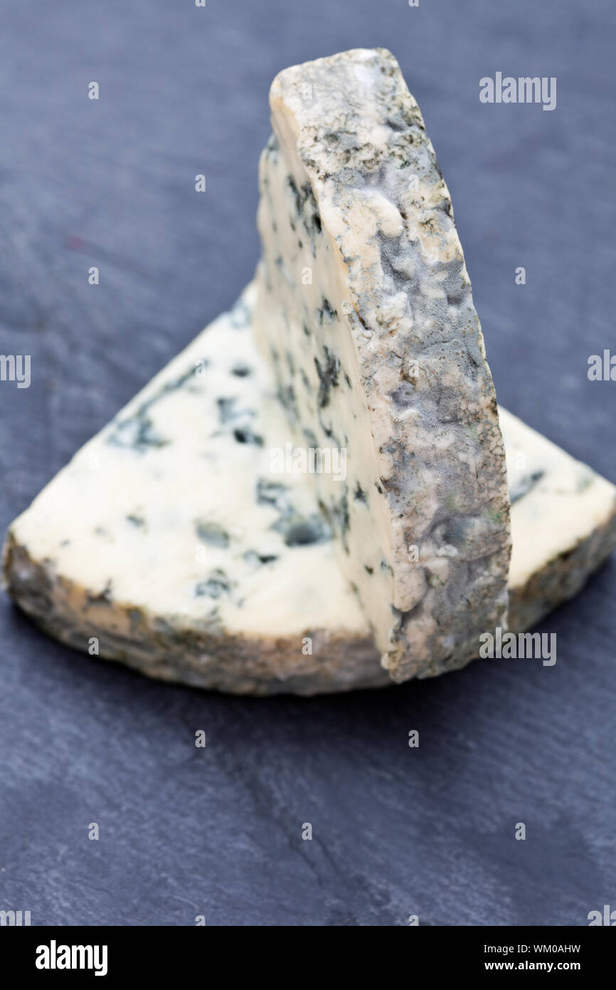 French pasteurized cow's milk blue cheese Stock Photo Alamy