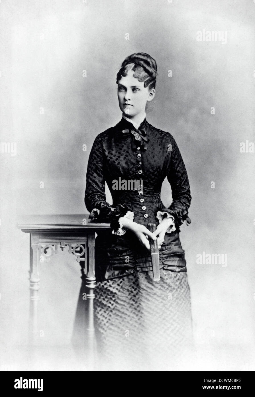 Alice Roosevelt, First Wife of Theodore Roosevelt, Three-Quarter Length Portrait, 1880's Stock Photo