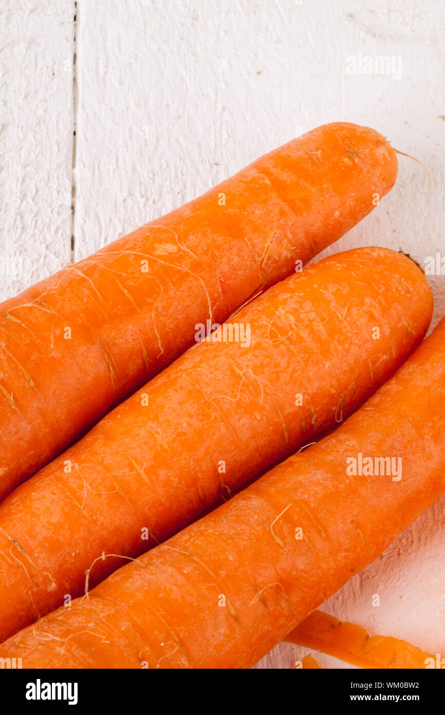 Fresh peeled carrots Stock Photo