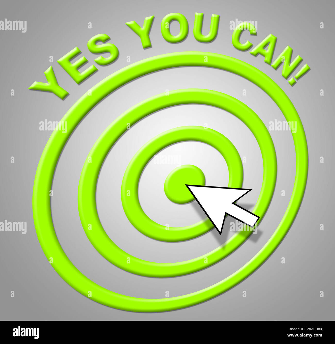 Yes You Can Meaning All Right And O.K Stock Photo Alamy