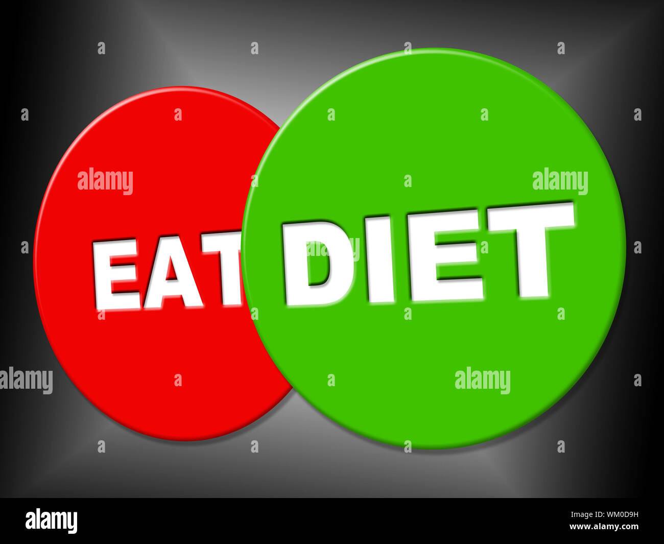 Diet Sign Meaning Weight Loss And Placard Stock Photo Alamy