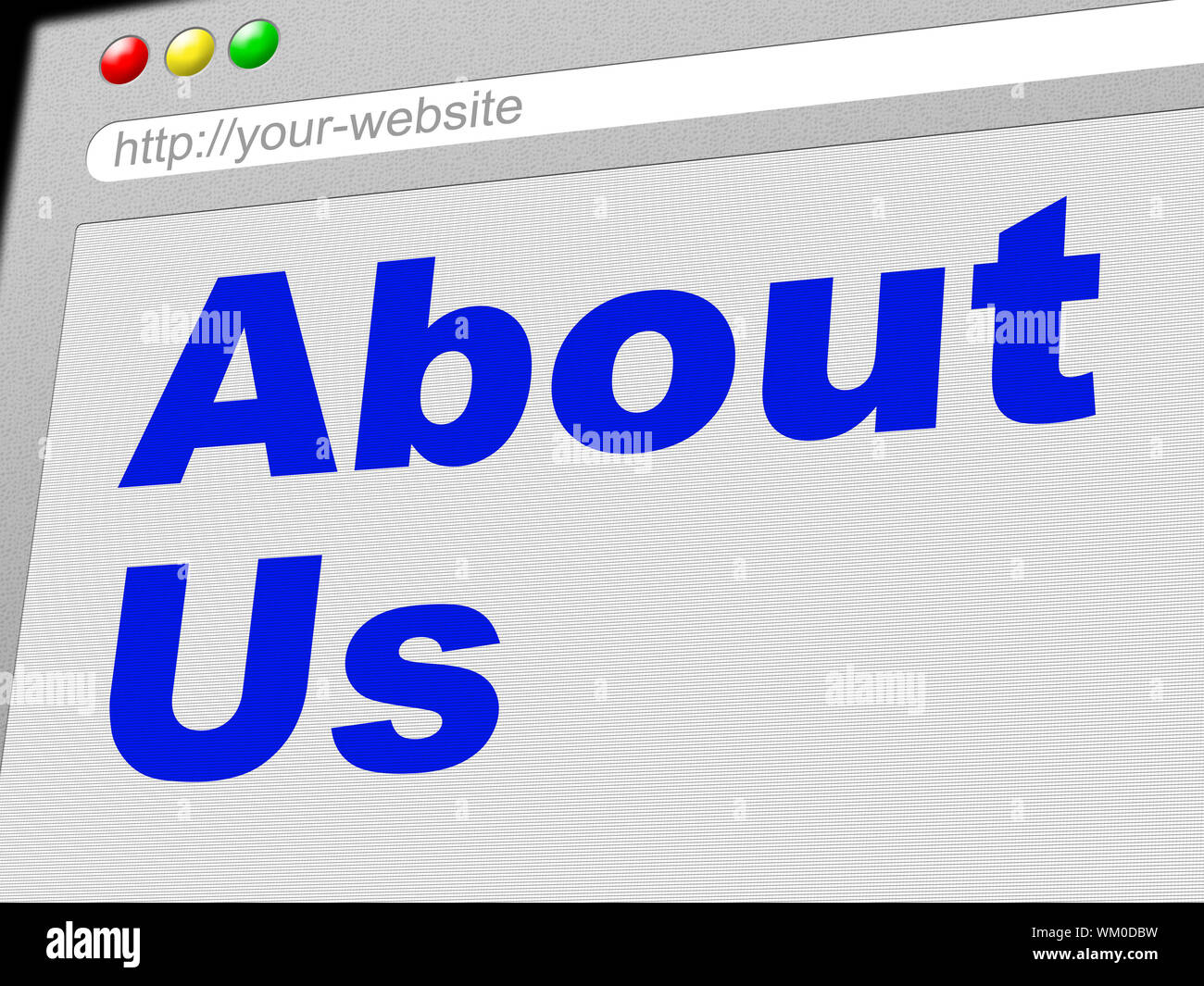 About Us Meaning World Wide  And site Stock Photo Alamy