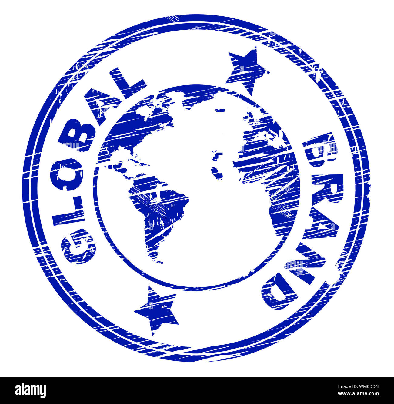 Global Brand Showing Company Identity And Globe Stock Photo Alamy