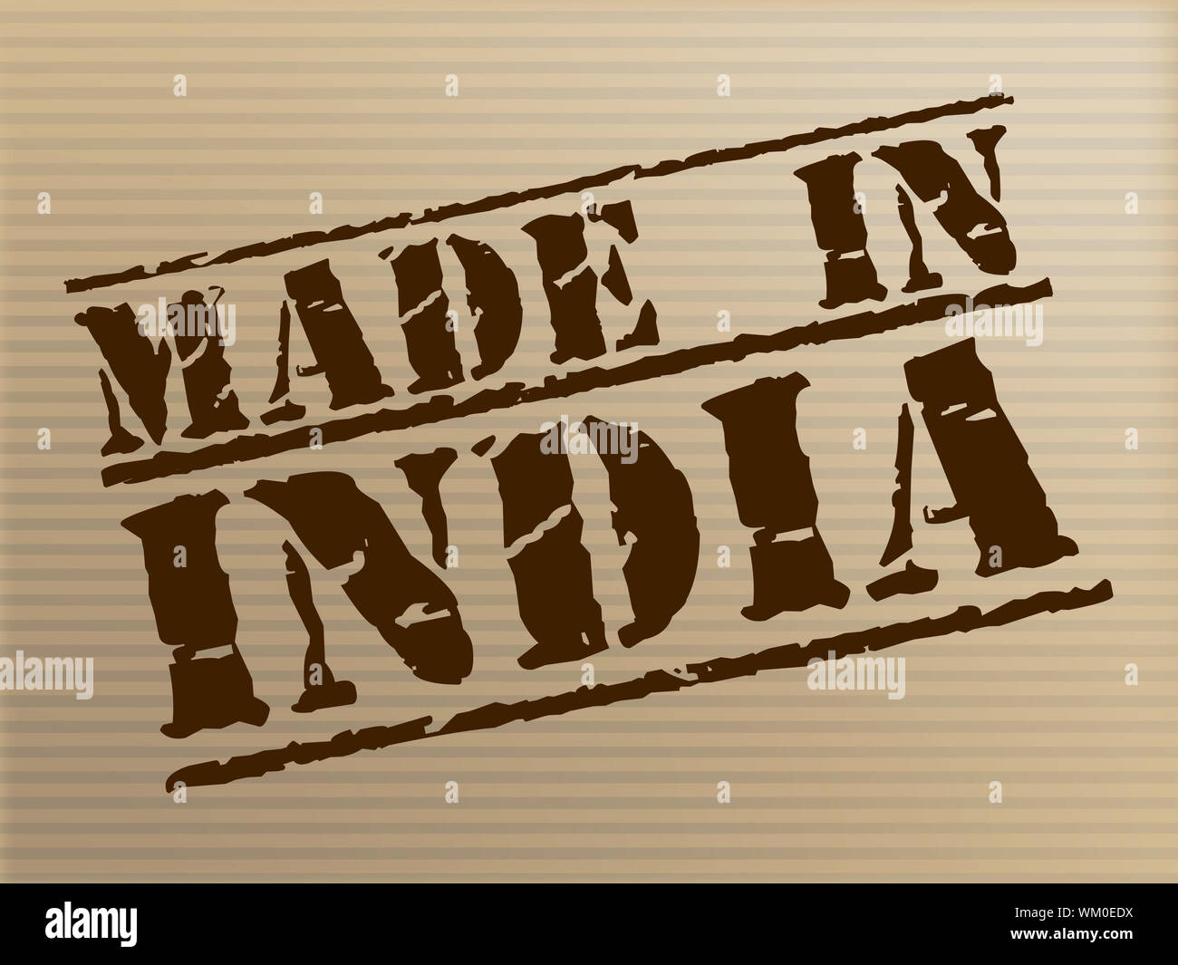 Made In India Meaning Indian Manufactured And Export Stock Photo Alamy