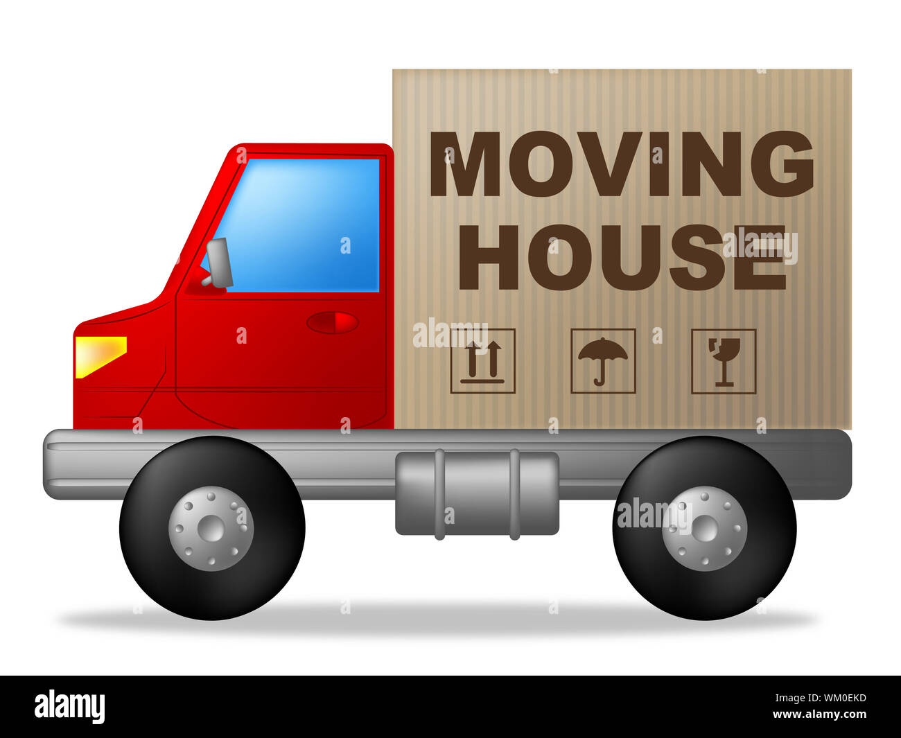 Moving House Meaning Change Of Address And Buy New Home Stock Photo Alamy