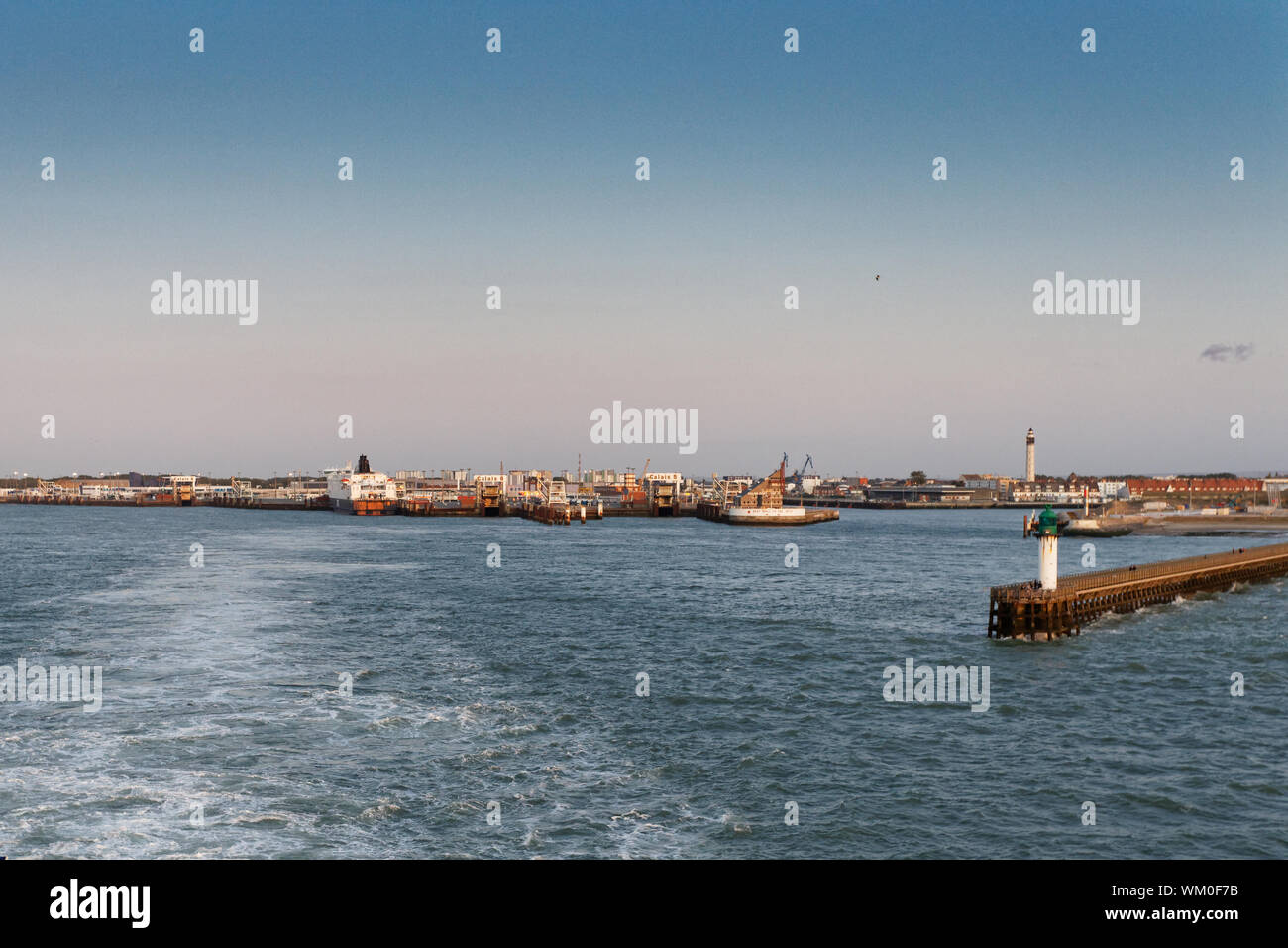 The port of Calais in France Stock Photo