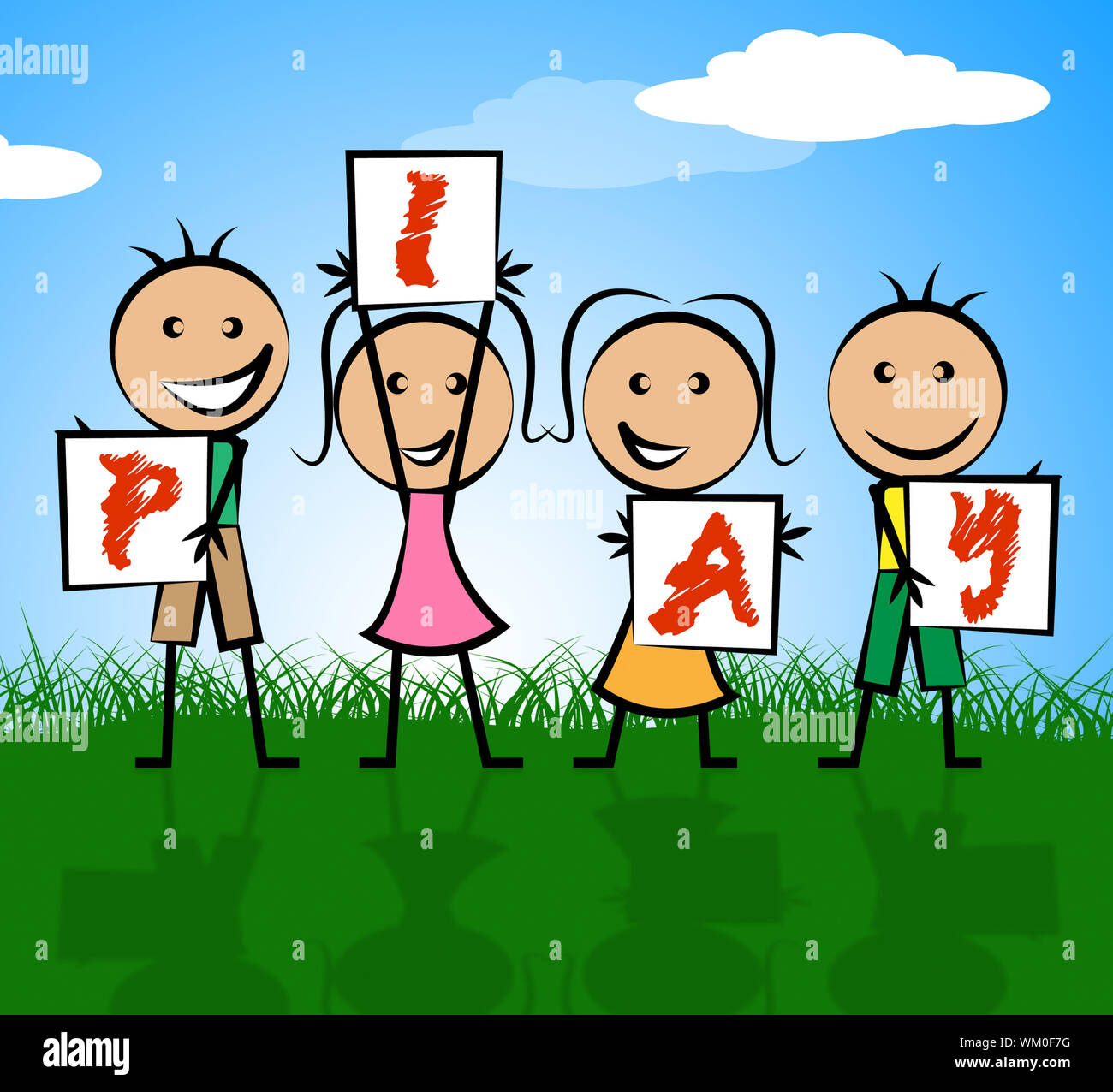 Kids Play Meaning Free Time And Leisure Stock Photo Alamy