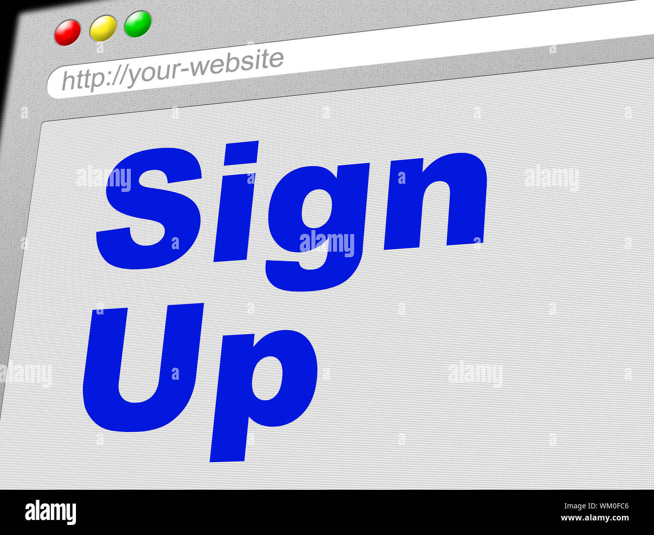 Sign Up Meaning Subscribe Join And Member Stock Photo Alamy