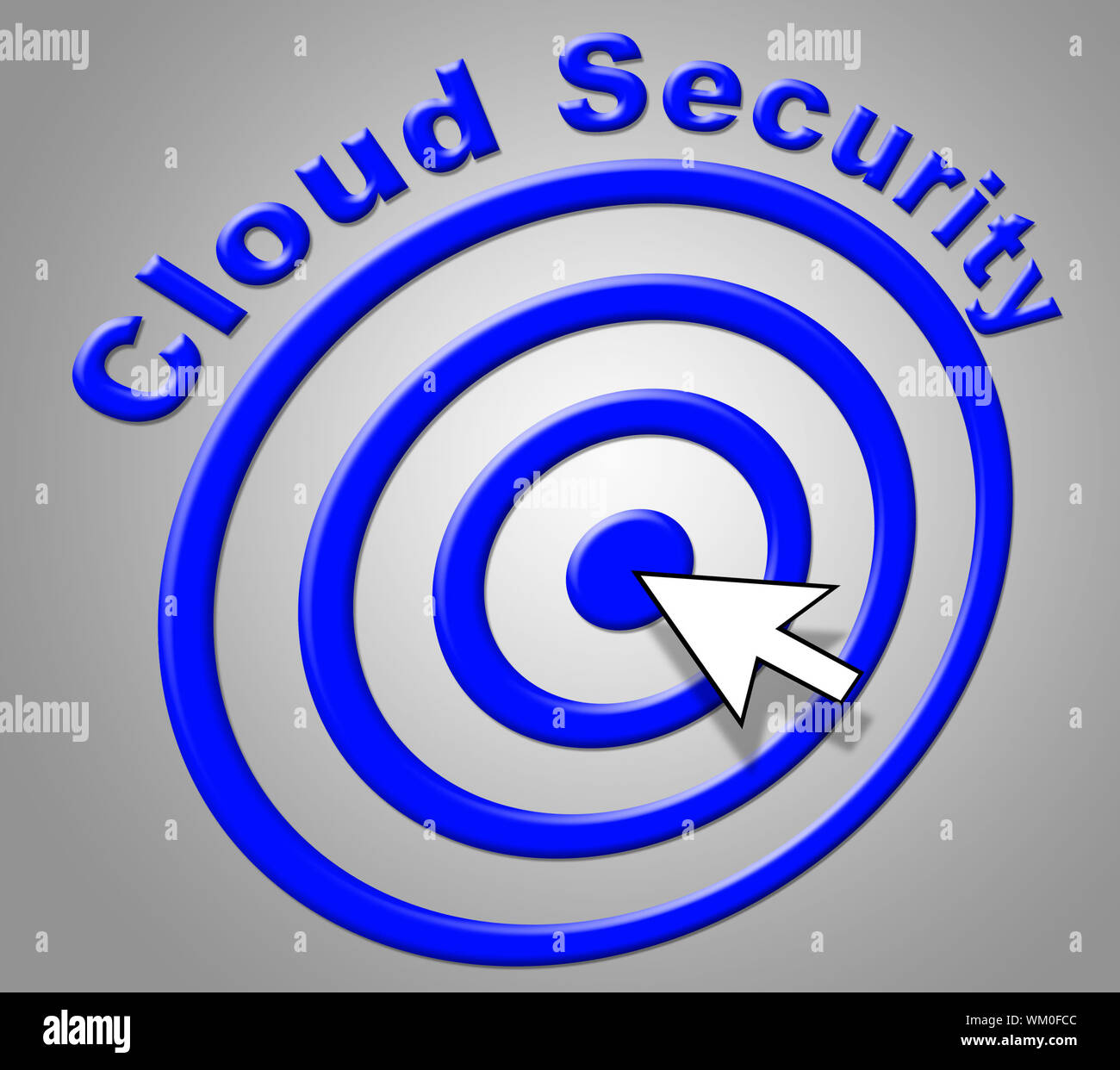 Cloud Security Indicating Computer Network And Connectivity Stock Photo ...