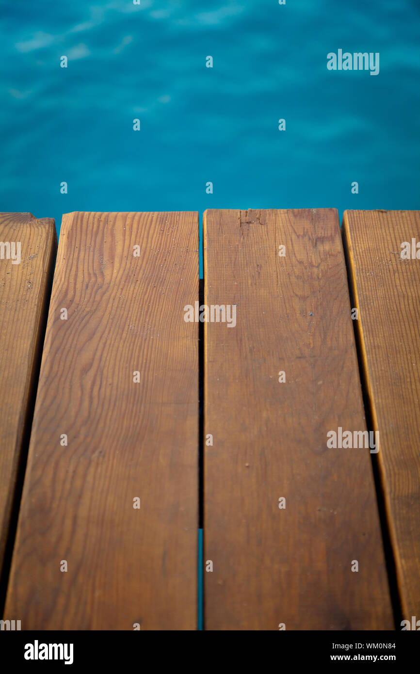 Wooden pier Stock Photo