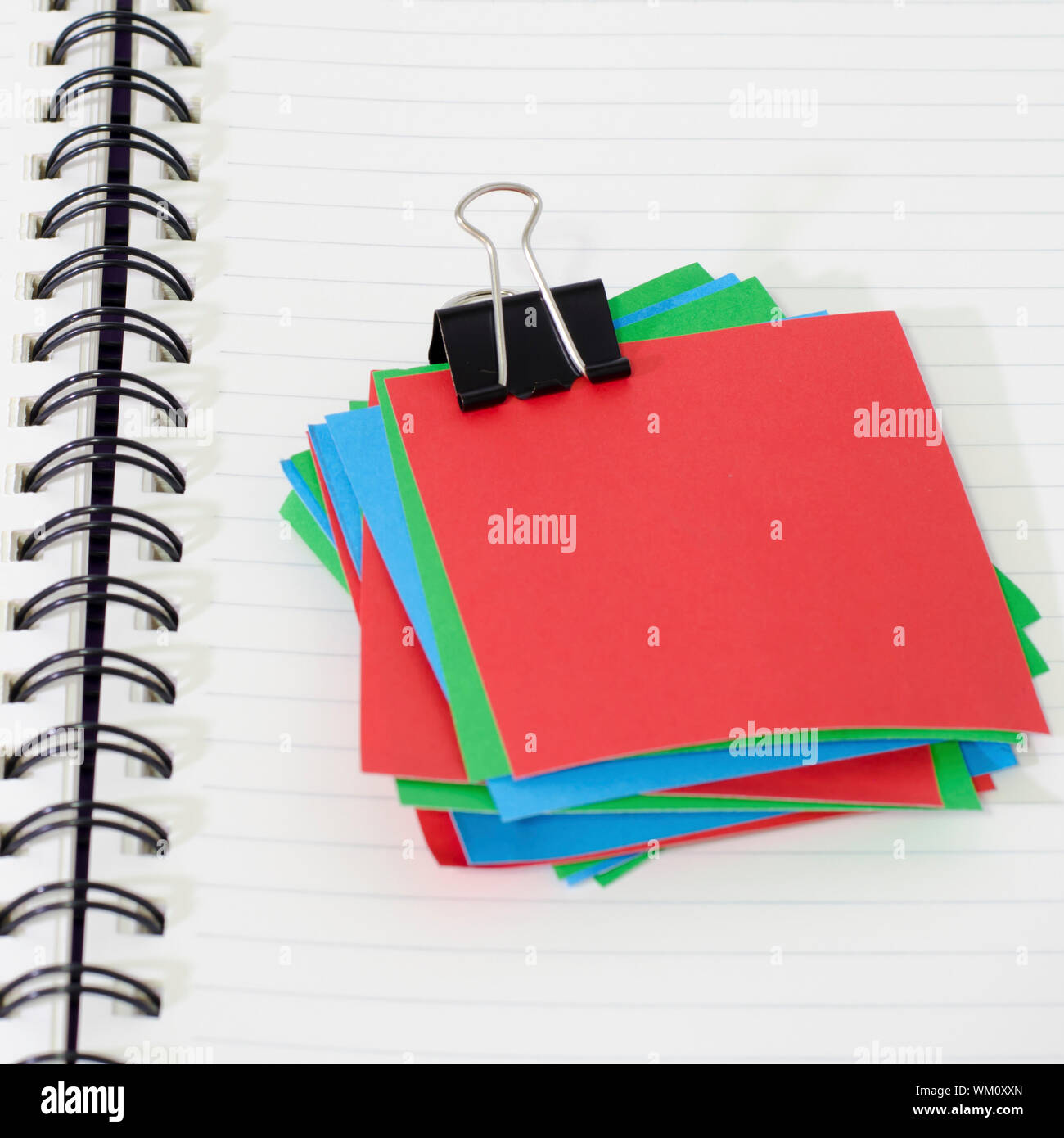group of paper note with notebook Stock Photo Alamy