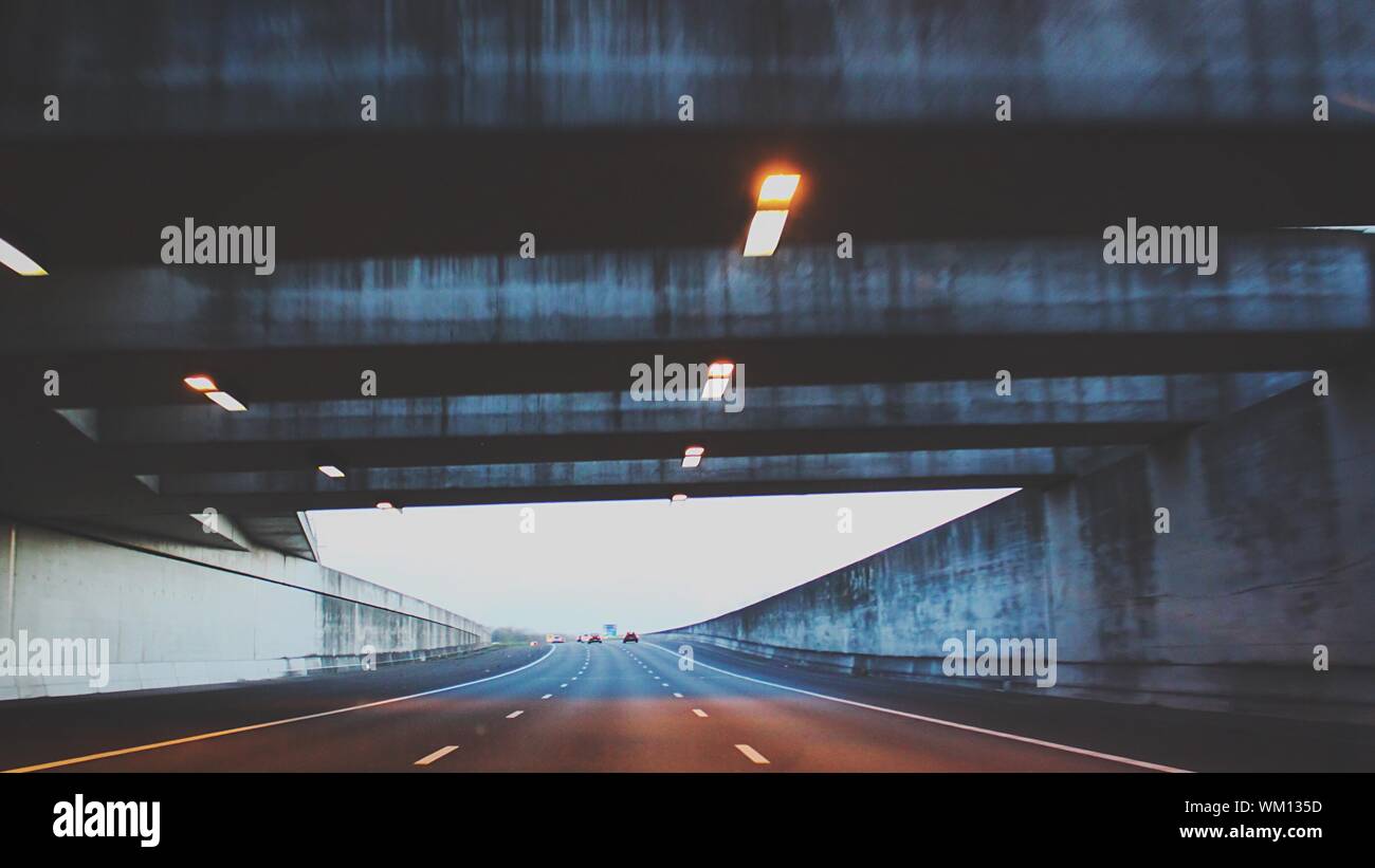 Road Under Bridge Stock Photo Alamy