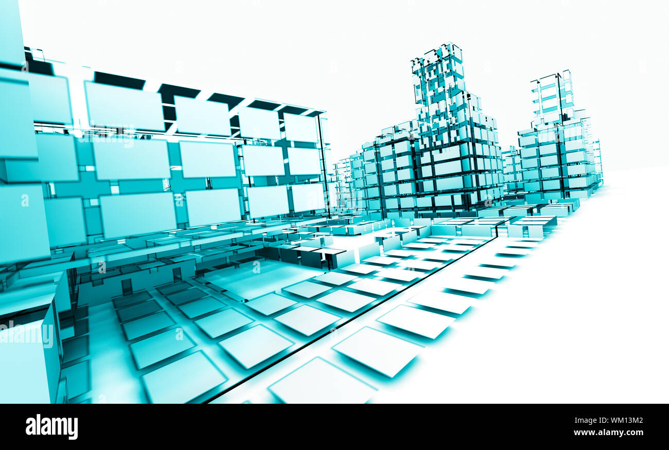 abstract architecture .technology and architecture concept Stock Photo ...