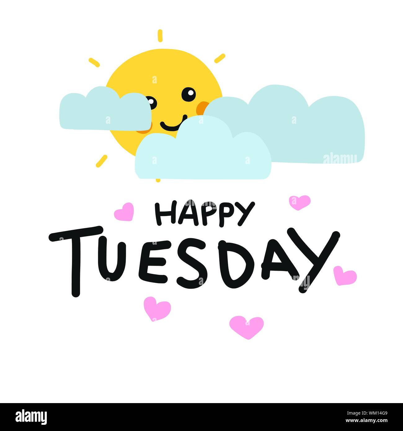 Work this morning tuesday Stock Vector Images - Alamy