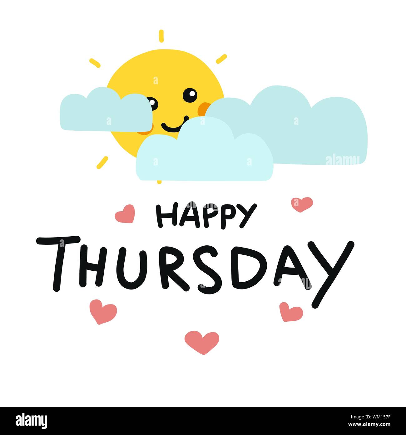 Happy Thursday cute sun smile and cloud cartoon vector illustration doodle style Stock Vector Image & Art - Alamy Happy Thursday cute sun smile and cloud cartoon vector illustration doodle style Stock Vector Image & Art - Alamy