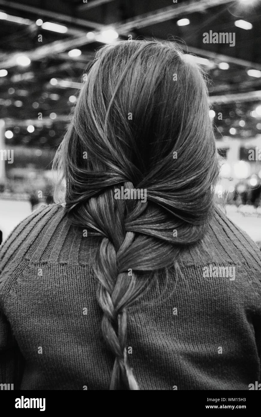 Women braided hair rear view hi-res stock photography and images - Alamy