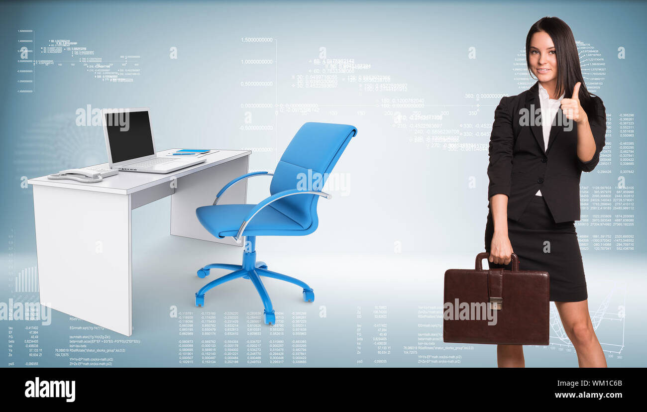 briefcase table and chair