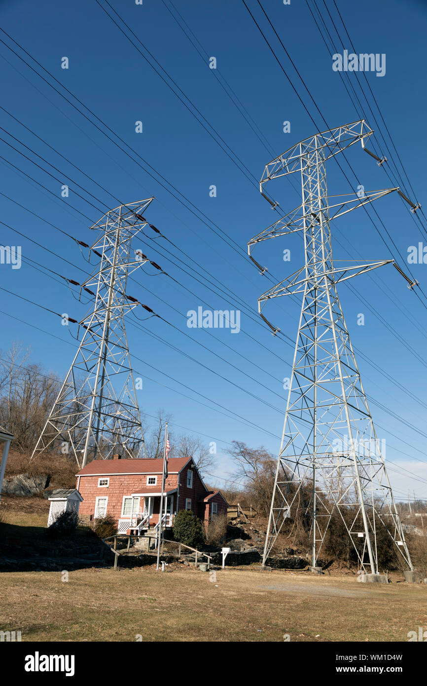 High Voltage Power Lines Near Homes