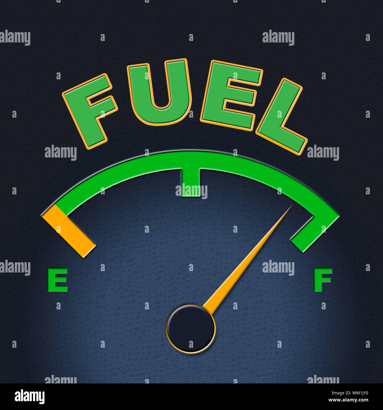 Fuel Gauge Indicating Power Source And Energy Stock Photo Alamy