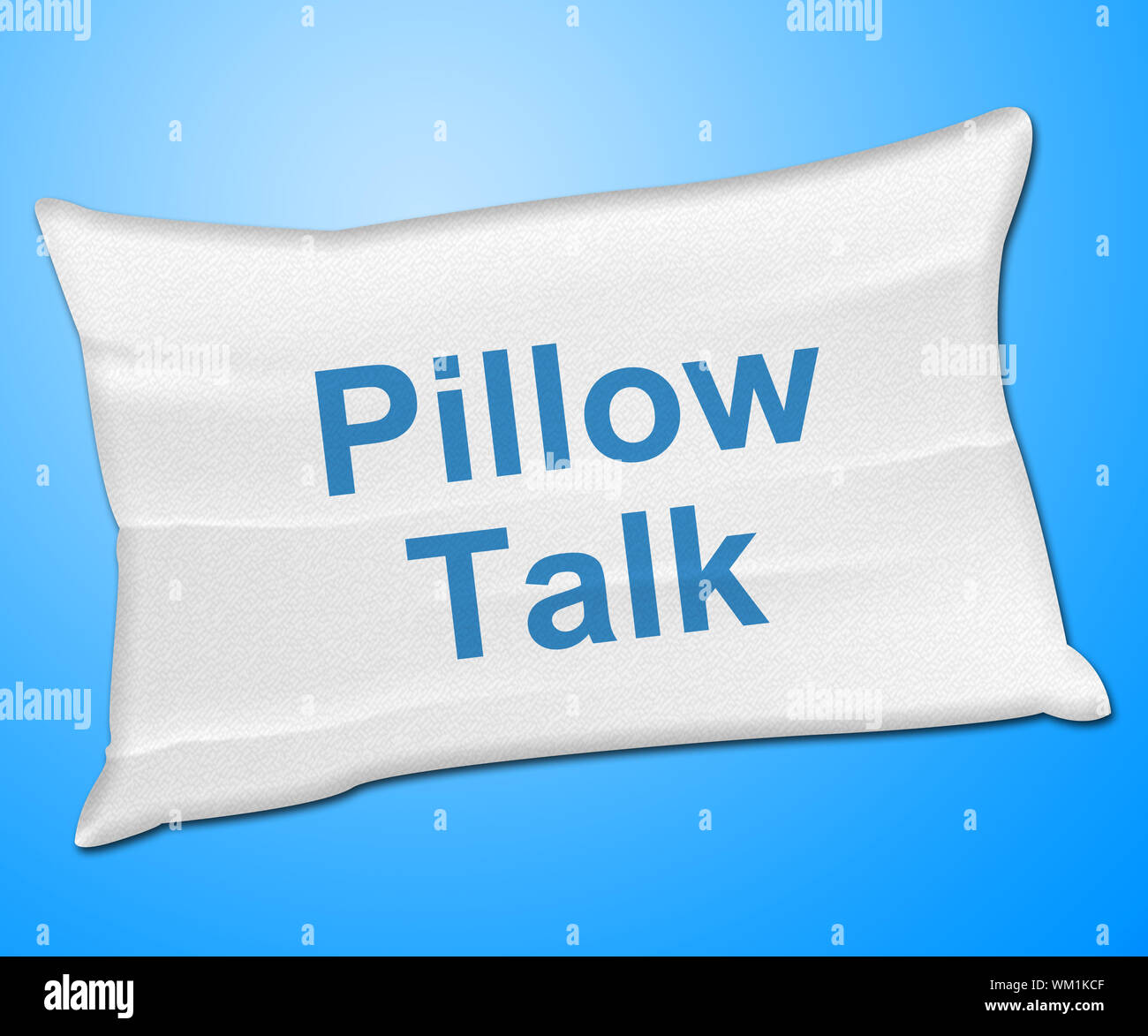 Pillow Talk Indicating Talking Explain And Speech Stock Photo Alamy