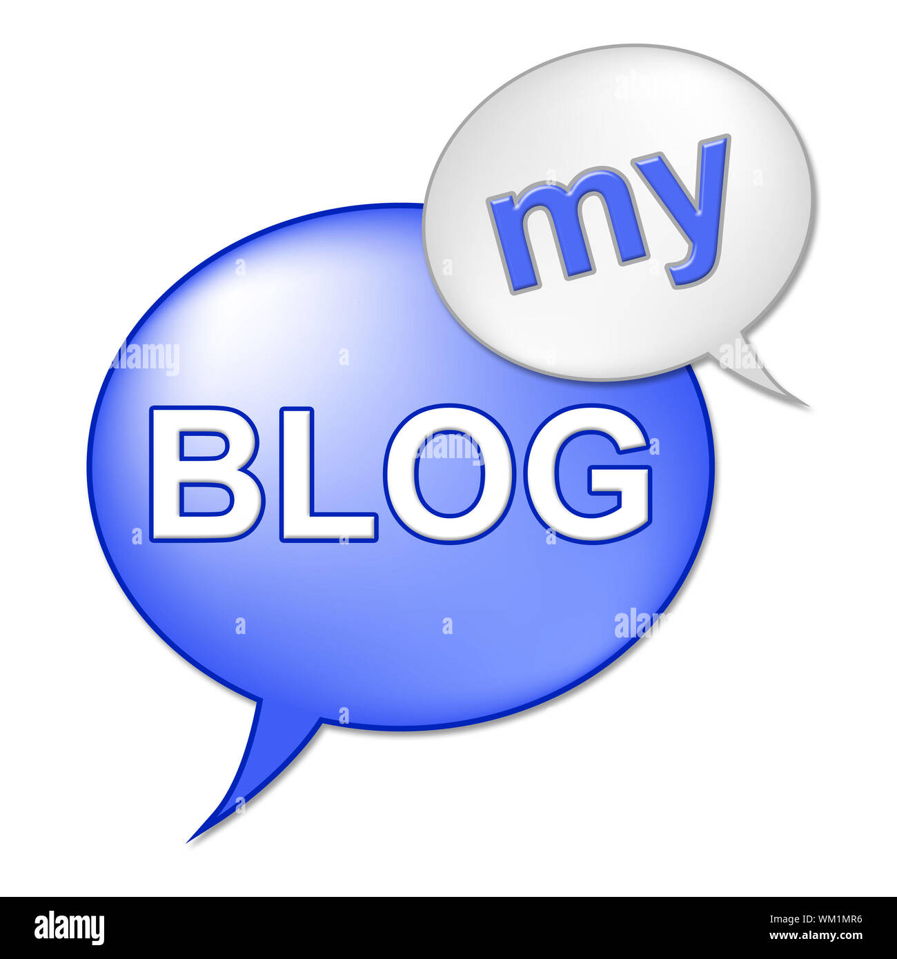 Sign For Blog My Blog Sign Representing World Wide Web And Www Stock Photo - Alamy