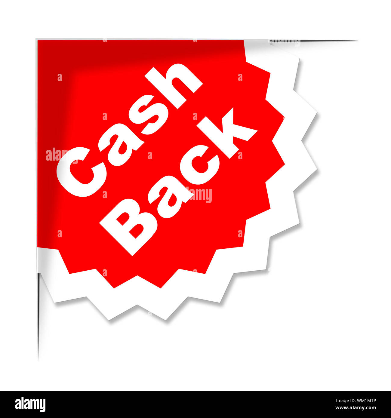 Cash Back Meaning Rebate Check And Merchandise Stock Photo Alamy