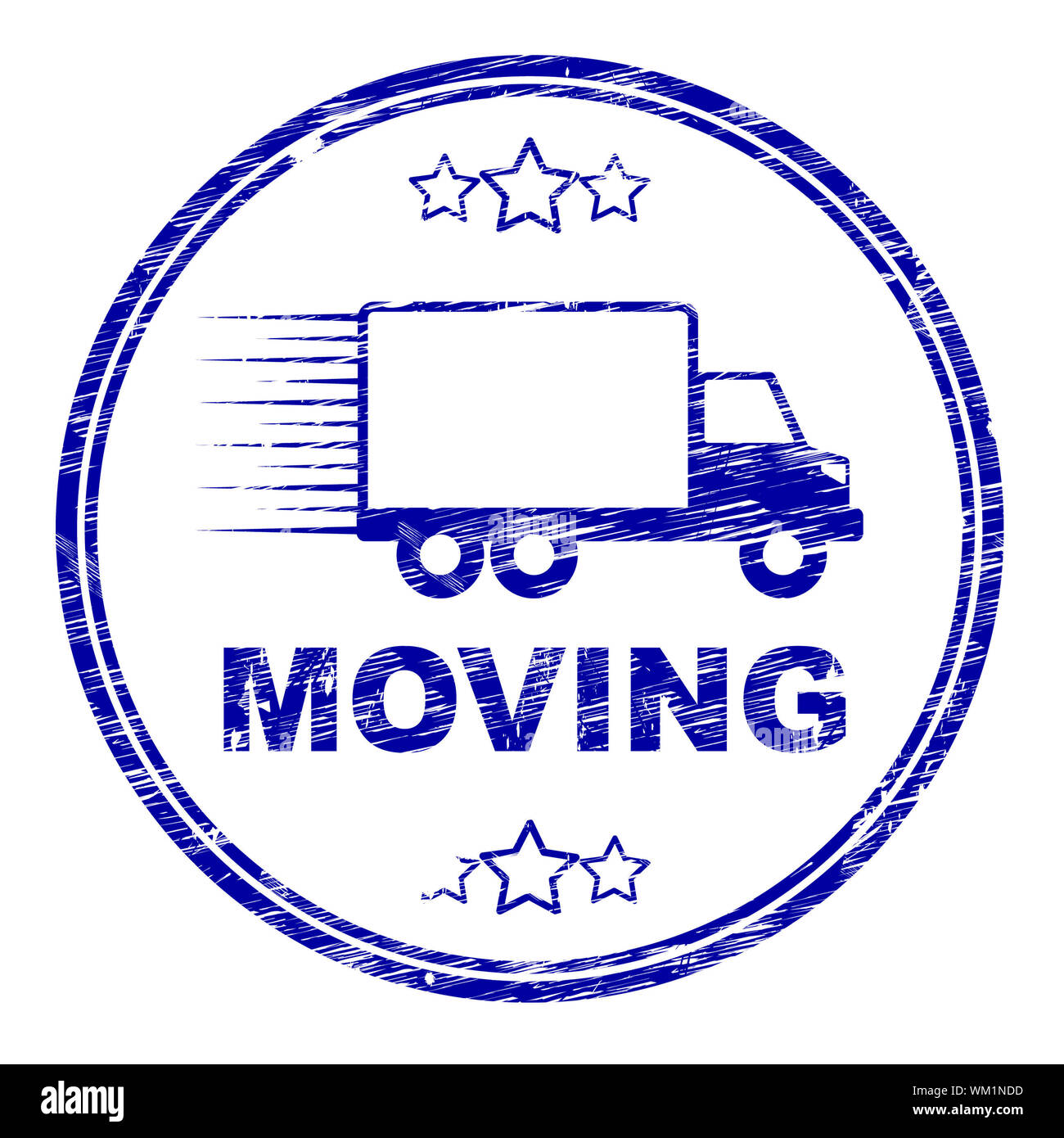 Moving House Stamp Showing Change Of Address And Residence Stock Photo Alamy