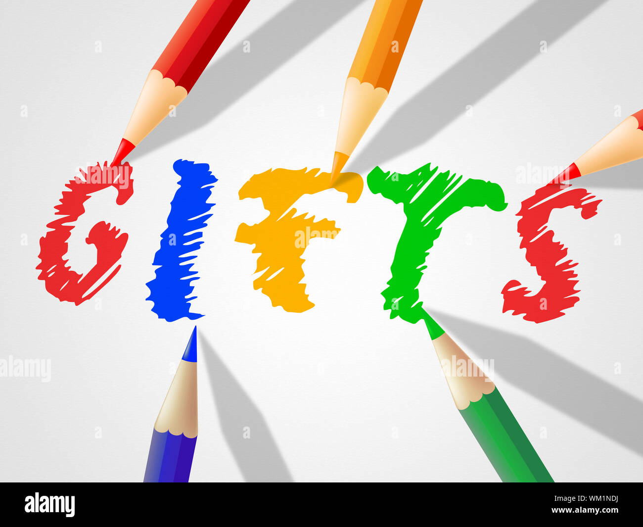 Kids Gifts Indicating Youngsters Celebrate And Occasion Stock Photo Alamy