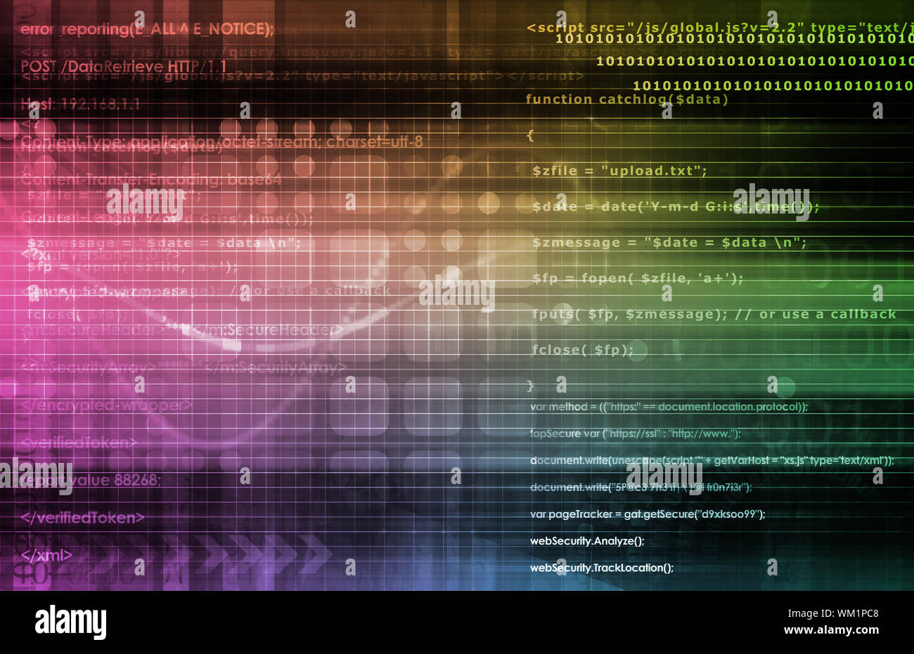 Digital Identity Management as New Technology Art Stock Photo